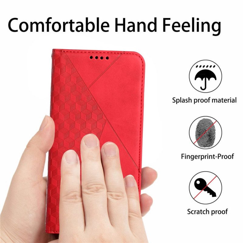 Folio Cover Xiaomi Mi 11i 5G Custodia in pelle Geo Effetto Pelle