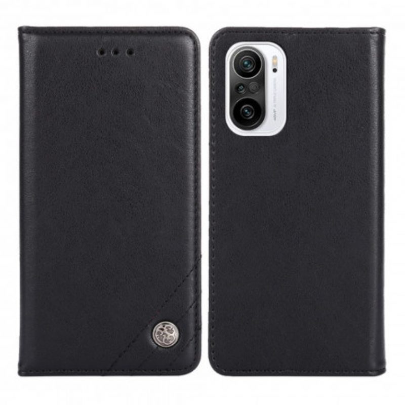 Folio Cover Xiaomi Mi 11i 5G Custodia in pelle Rivetto In Pelle Stile