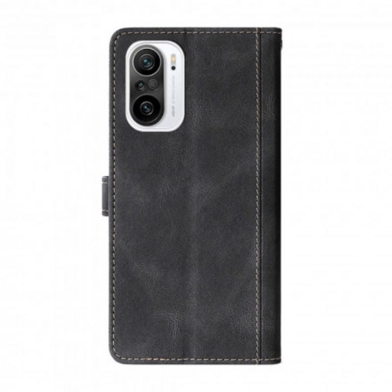 Folio Cover Xiaomi Mi 11i 5G Ecopelle Bicolore Elegante