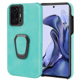 Cover Xiaomi 11T / 11T Pro Anello-supporto Effetto Pelle Nuovi Colori