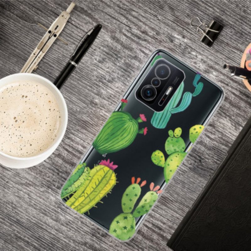 Cover Xiaomi 11T / 11T Pro Cactus Dell'acquerello