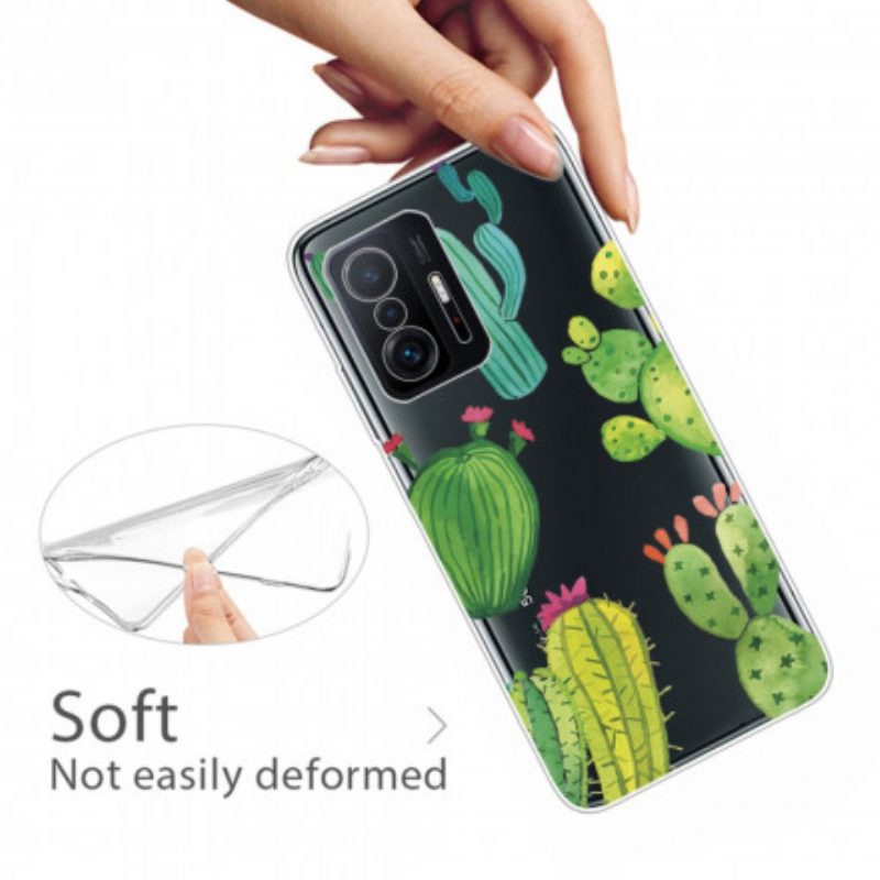 Cover Xiaomi 11T / 11T Pro Cactus Dell'acquerello