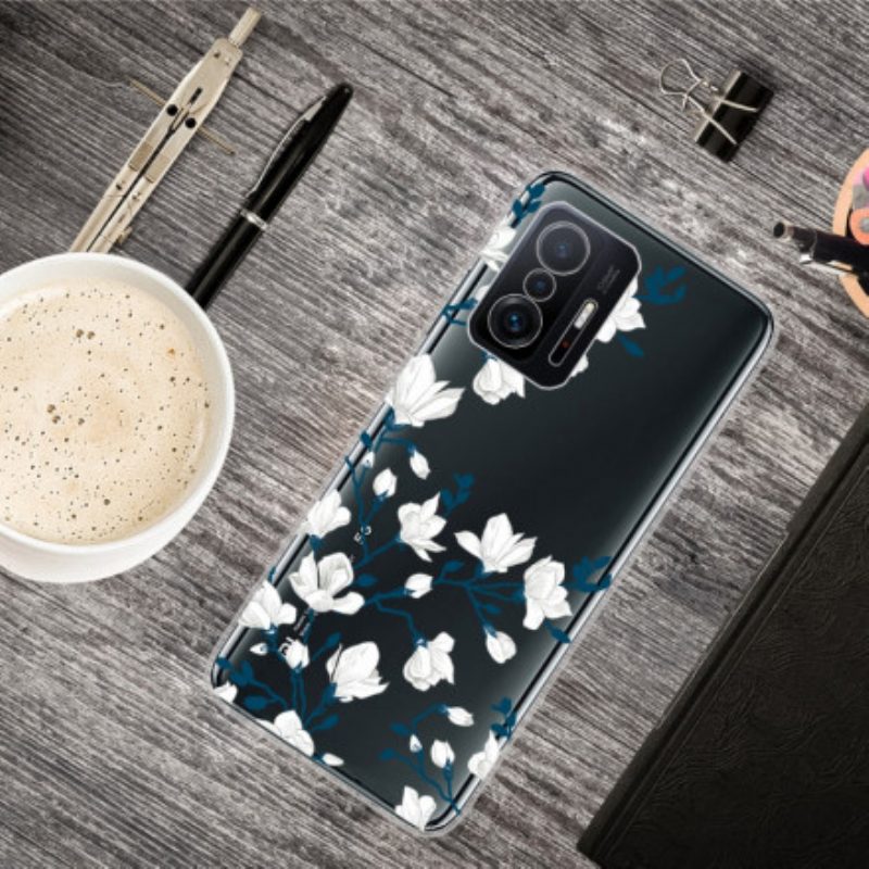 Cover Xiaomi 11T / 11T Pro Fiori Bianchi