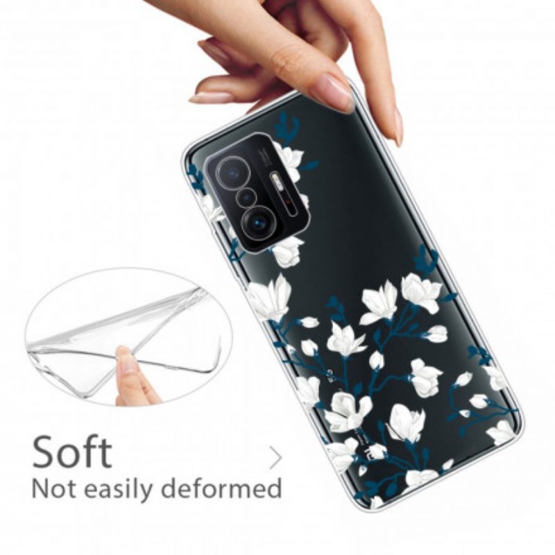 Cover Xiaomi 11T / 11T Pro Fiori Bianchi