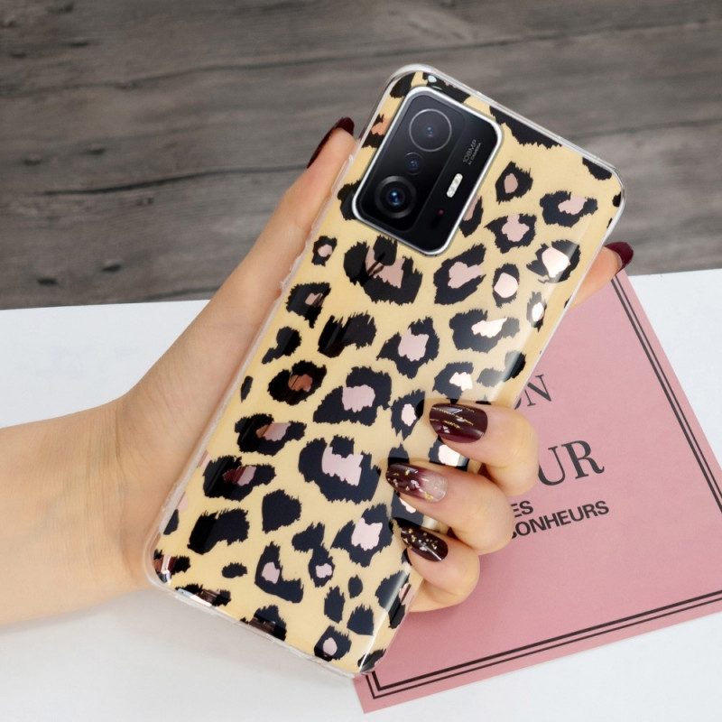 Cover Xiaomi 11T / 11T Pro Marmo Stile Leopardo