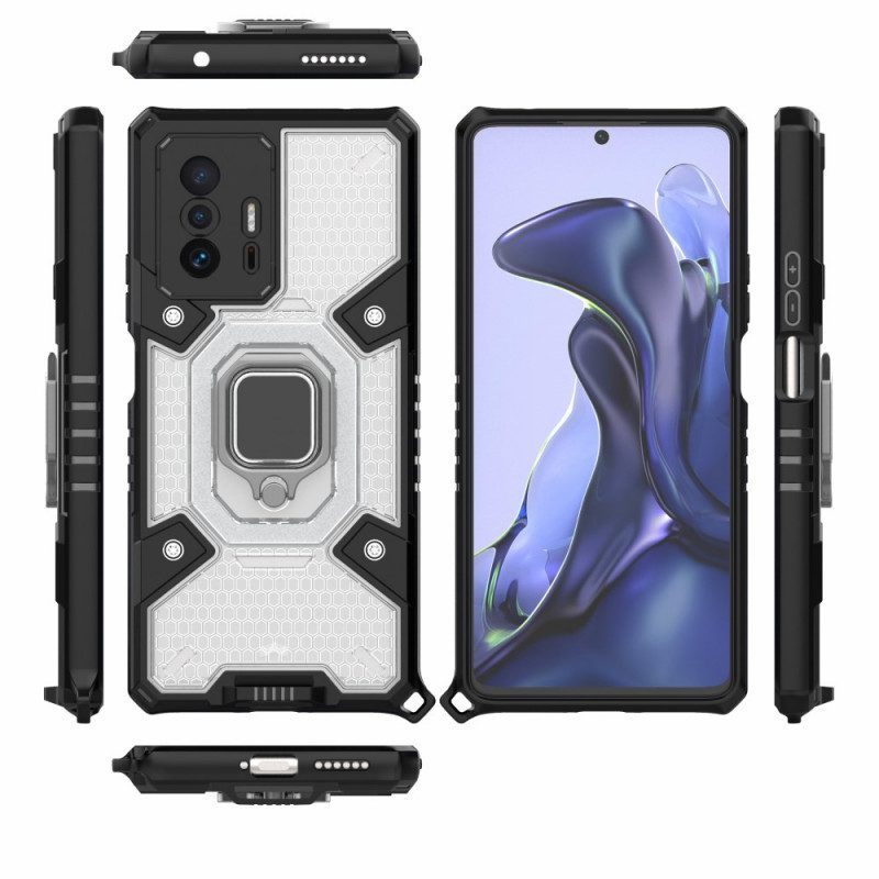 Cover Xiaomi 11T / 11T Pro Nido D'ape Con Anello