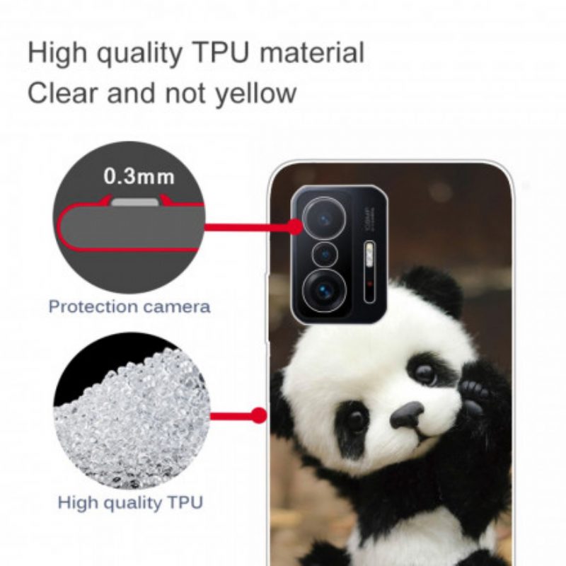 Cover Xiaomi 11T / 11T Pro Panda Flessibile