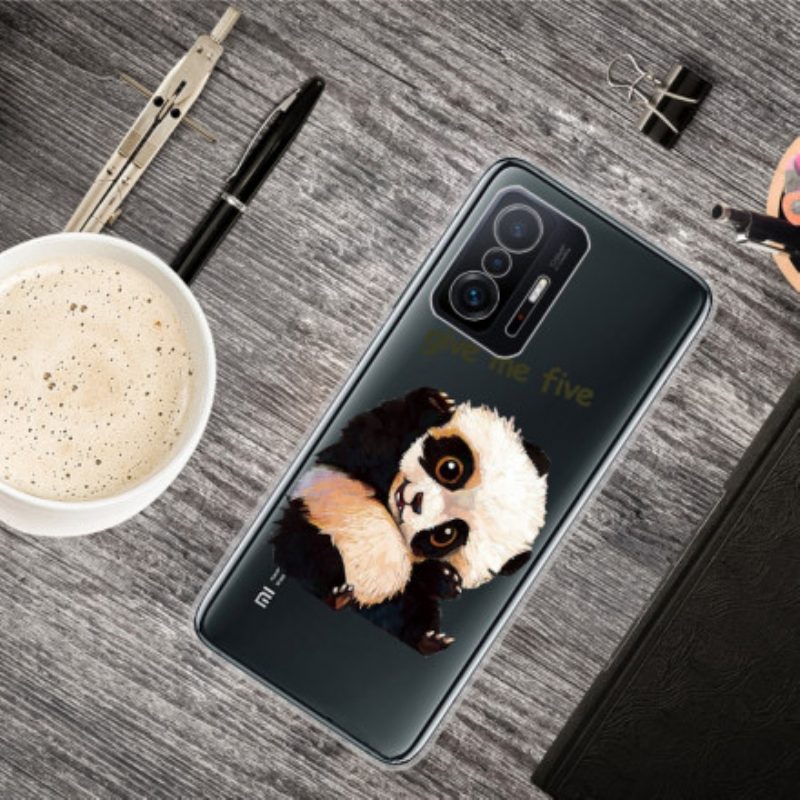 Cover Xiaomi 11T / 11T Pro Panda Senza Soluzione Di Continuità Dammi Cinque