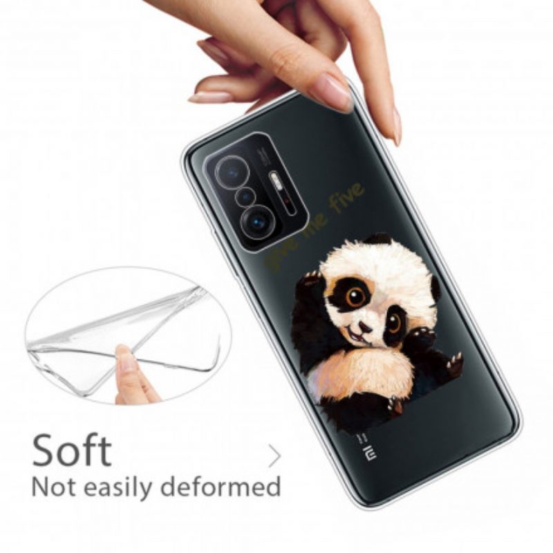 Cover Xiaomi 11T / 11T Pro Panda Senza Soluzione Di Continuità Dammi Cinque