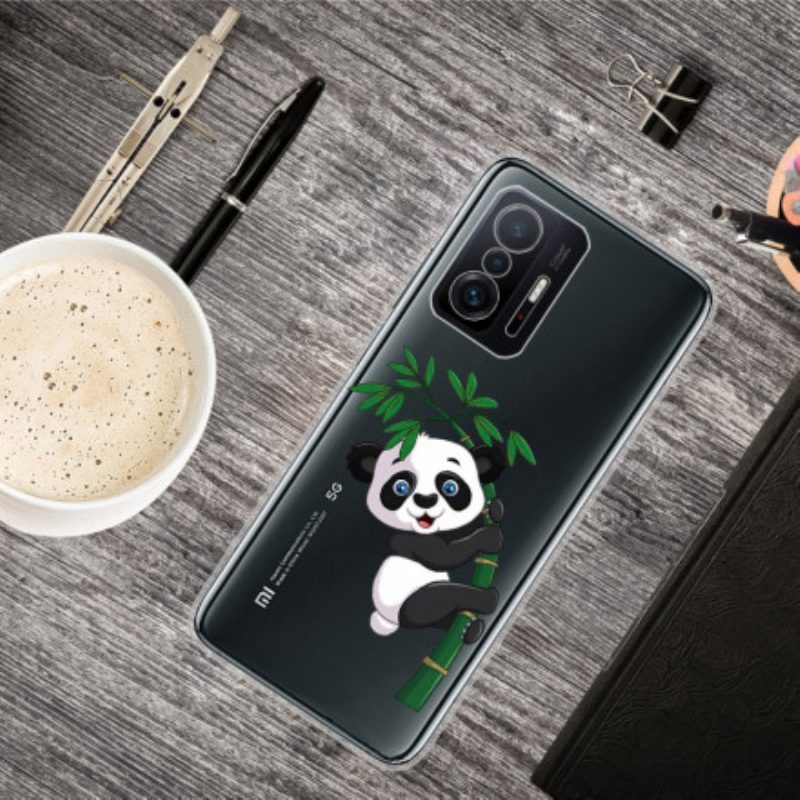 Cover Xiaomi 11T / 11T Pro Panda Senza Soluzione Di Continuità Su Bambù