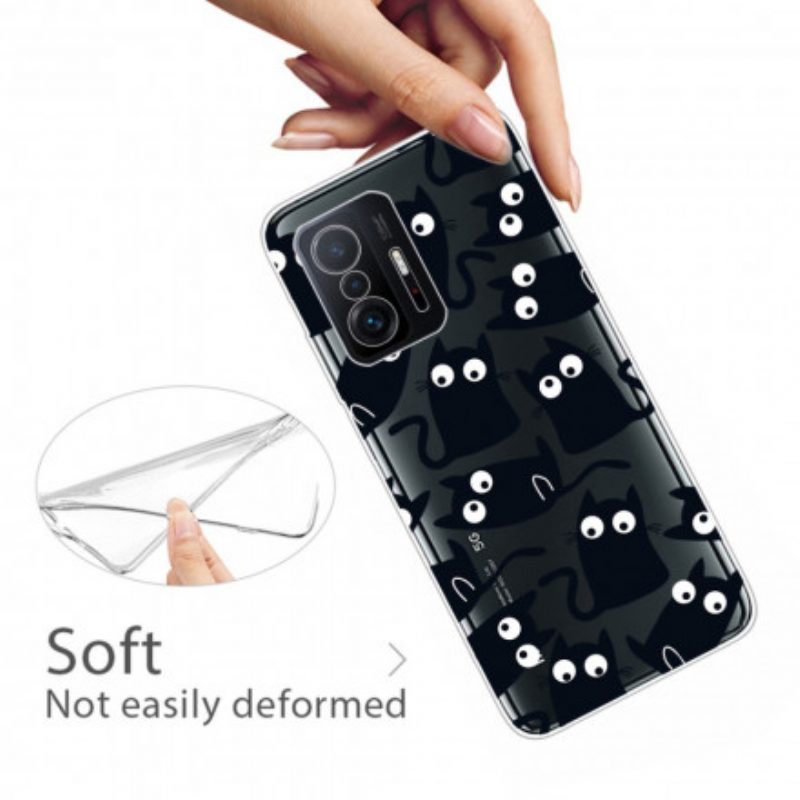 Cover Xiaomi 11T / 11T Pro Più Gatti Neri