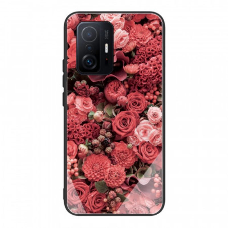 Cover Xiaomi 11T / 11T Pro Vetro Temperato Rose Flowers