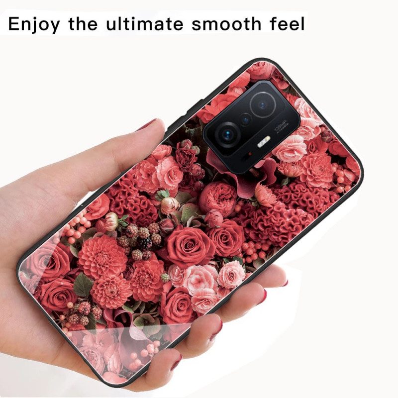 Cover Xiaomi 11T / 11T Pro Vetro Temperato Rose Flowers