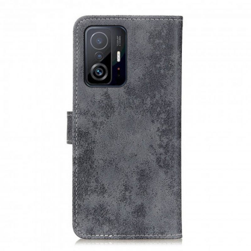 Custodia in pelle Xiaomi 11T / 11T Pro Ecopelle Vintage