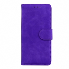 Custodia in pelle Xiaomi 11T / 11T Pro Effetto Pelle Monocromatica