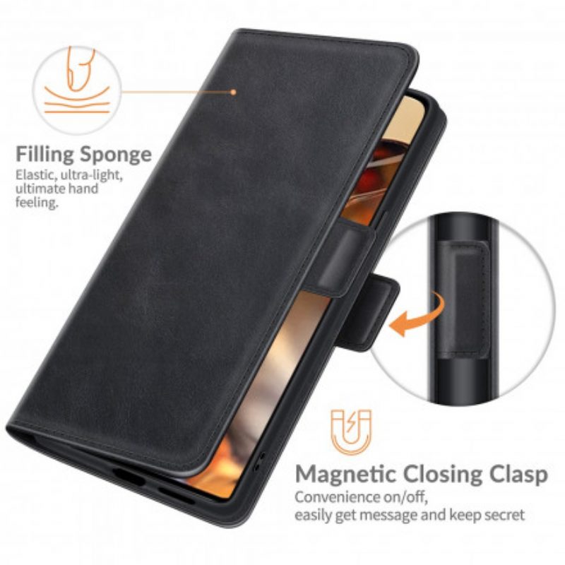 Custodia in pelle Xiaomi 11T / 11T Pro Folio Cover Doppia Patta Classica