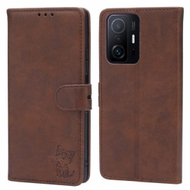 Custodia in pelle Xiaomi 11T / 11T Pro Gattino