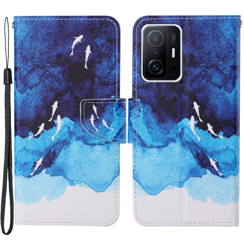 Custodia in pelle Xiaomi 11T / 11T Pro Mare Con Perizoma