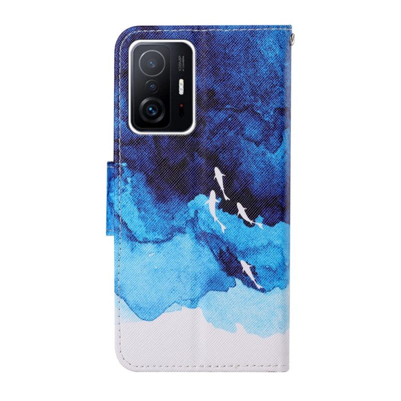 Custodia in pelle Xiaomi 11T / 11T Pro Mare Con Perizoma