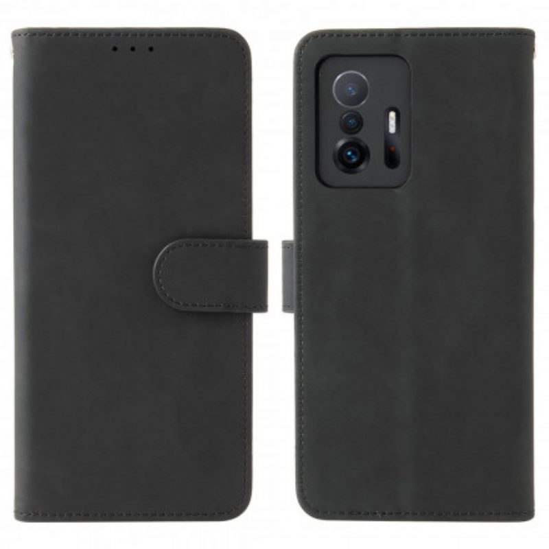 Custodia in pelle Xiaomi 11T / 11T Pro Tocco Di Pelle