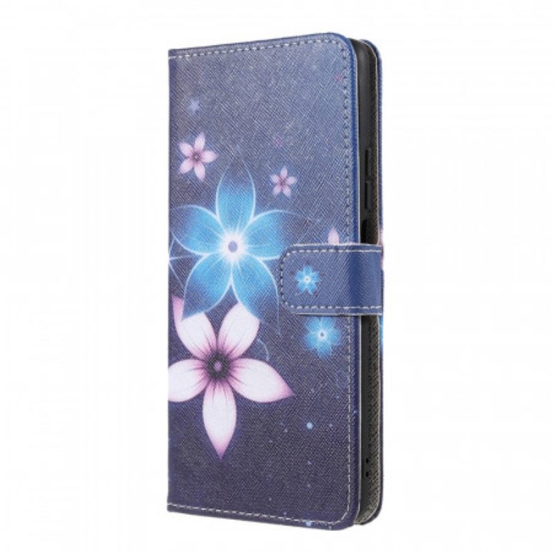 Folio Cover Xiaomi 11T / 11T Pro Cinturino Lunare Fiori