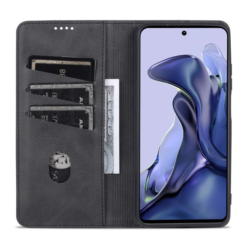 Folio Cover Xiaomi 11T / 11T Pro Custodia in pelle Azns Ecopelle