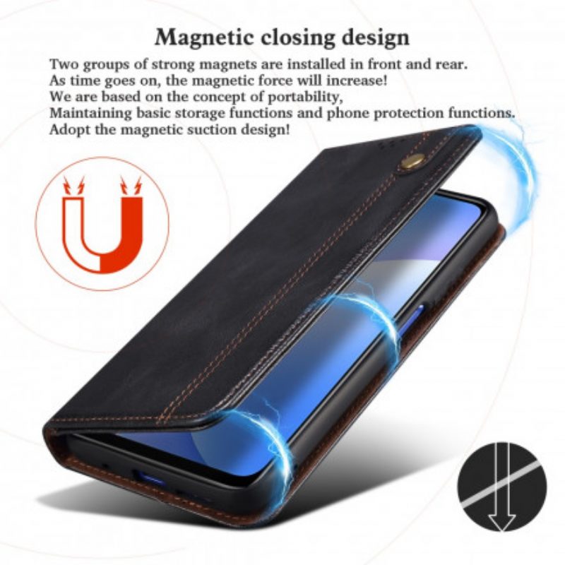 Folio Cover Xiaomi 11T / 11T Pro Custodia in pelle Ecopelle Cerata