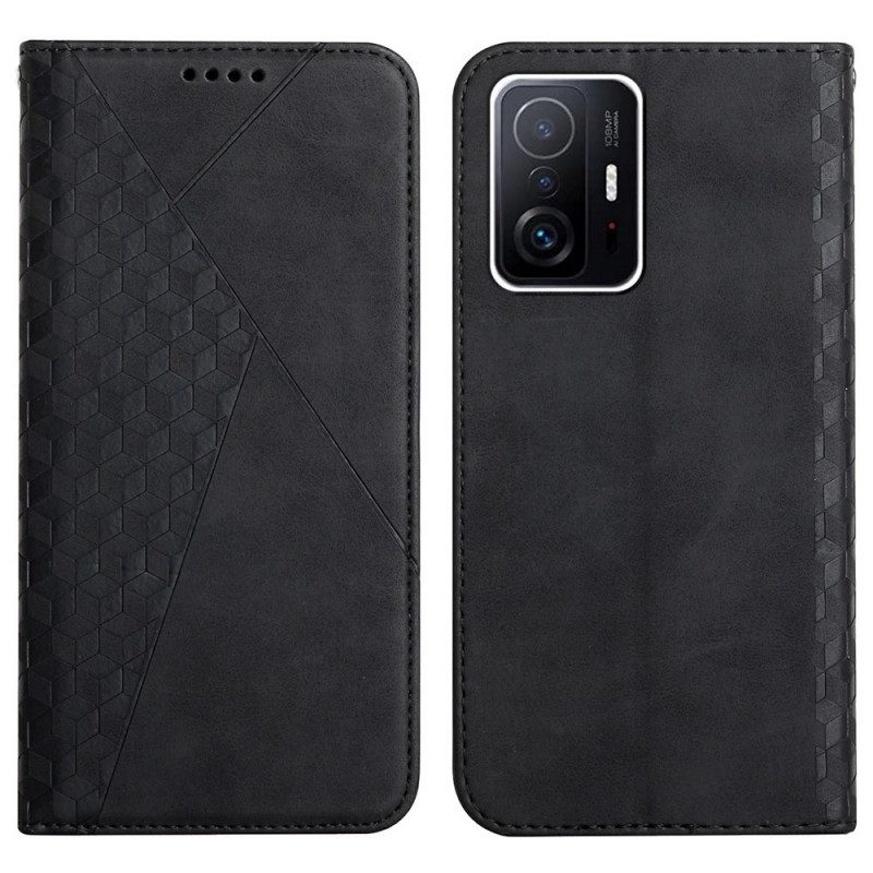 Folio Cover Xiaomi 11T / 11T Pro Custodia in pelle Geo Effetto Pelle