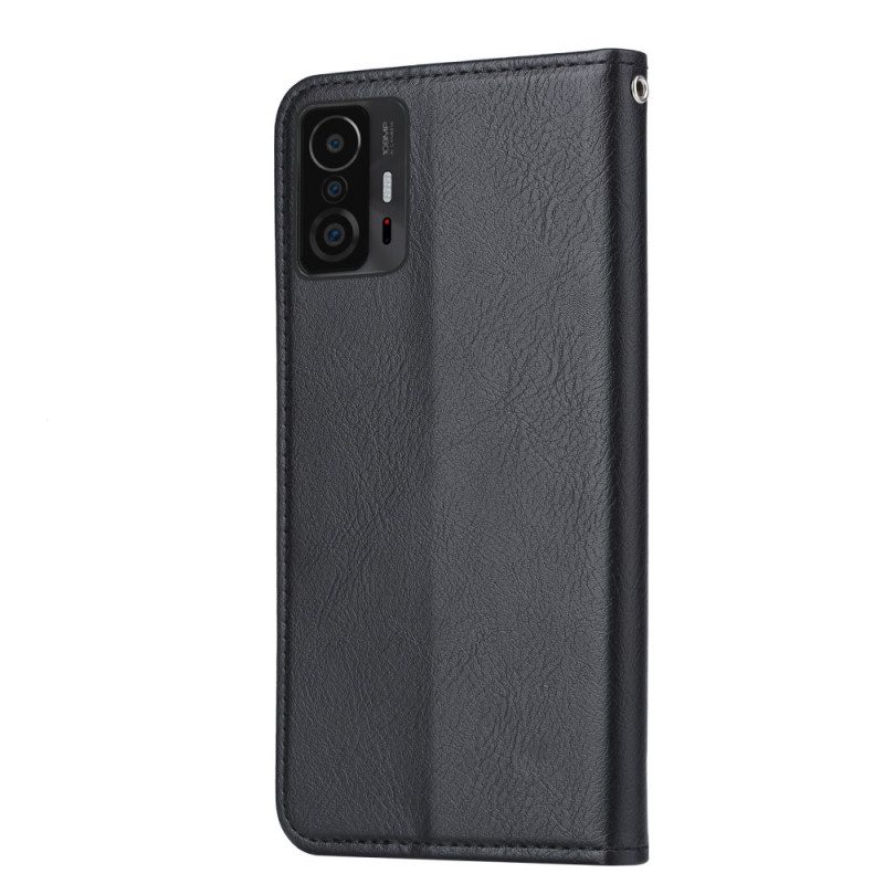 Folio Cover Xiaomi 11T / 11T Pro Custodia in pelle Portacarte In Ecopelle