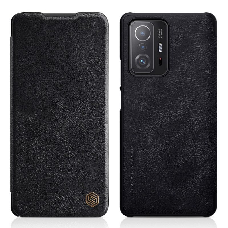 Folio Cover Xiaomi 11T / 11T Pro Custodia in pelle Serie Nillkin Qin