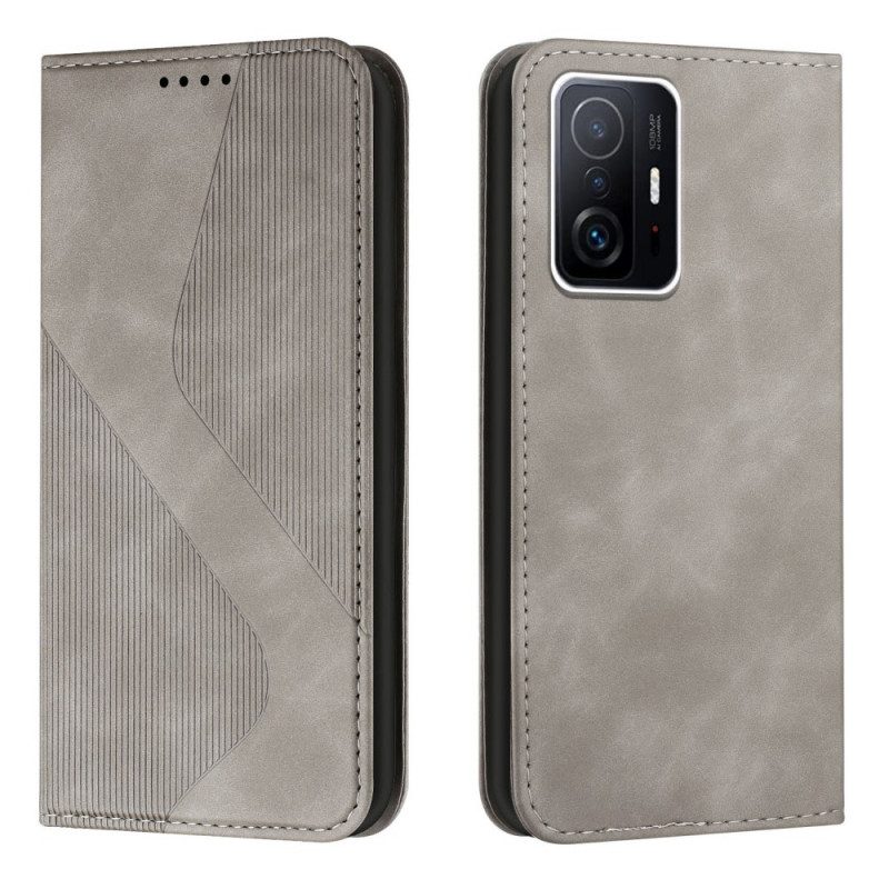 Folio Cover Xiaomi 11T / 11T Pro Custodia in pelle Stile S In Pelle