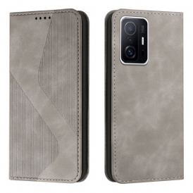 Folio Cover Xiaomi 11T / 11T Pro Custodia in pelle Stile S In Pelle