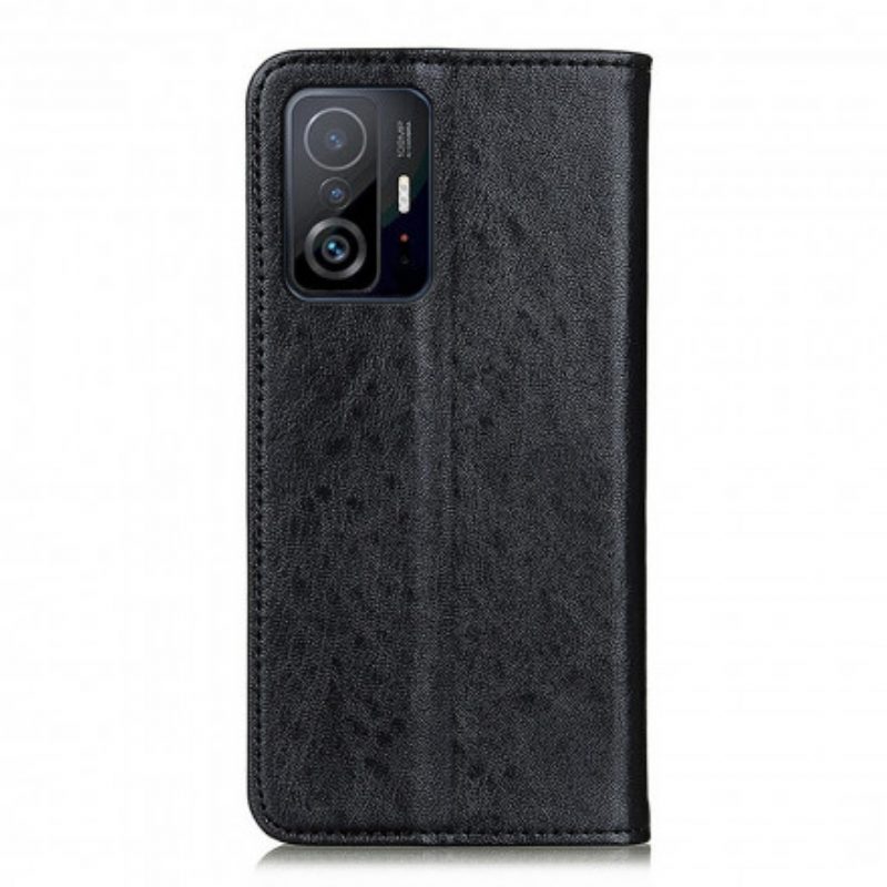 Folio Cover Xiaomi 11T / 11T Pro Custodia in pelle Struttura In Pelle Spaccata