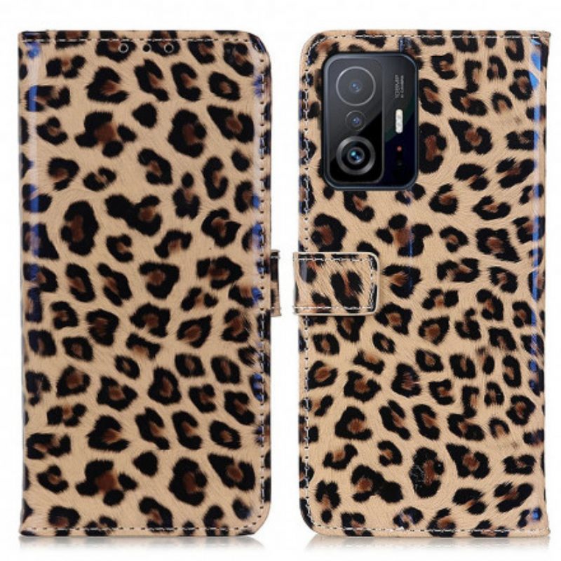 Folio Cover Xiaomi 11T / 11T Pro Leopardo Semplice