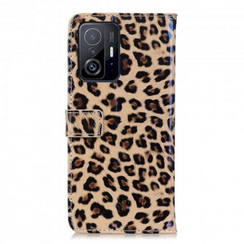 Folio Cover Xiaomi 11T / 11T Pro Leopardo Semplice