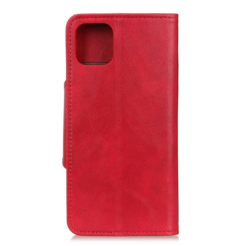 Custodia in pelle Samsung Galaxy Note 10 Lite Bottone In Ecopelle