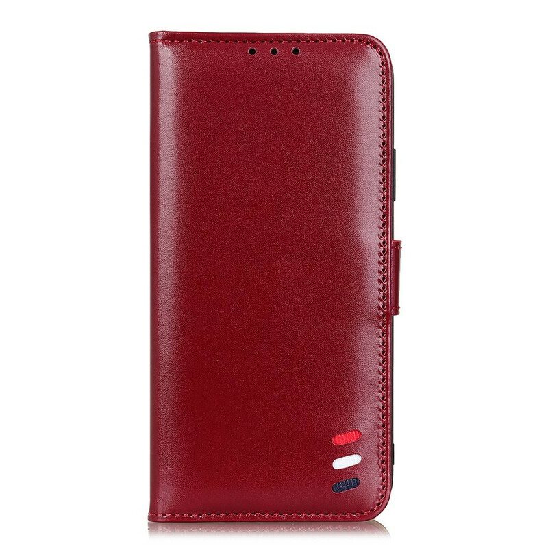 Custodia in pelle Samsung Galaxy Note 10 Lite Effetto Pelle Tricolore