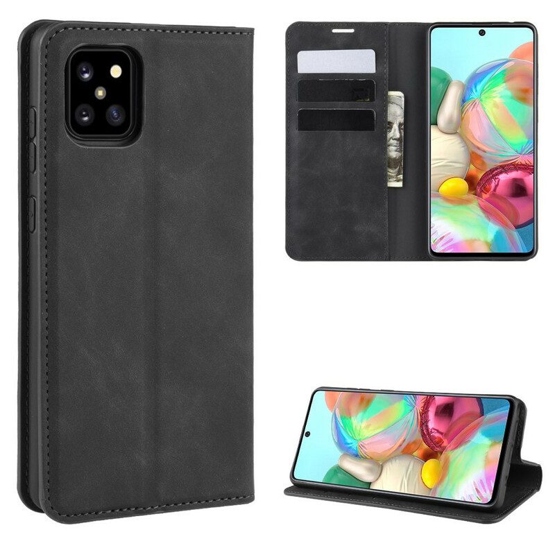 Folio Cover Samsung Galaxy Note 10 Lite Custodia in pelle Elegante Effetto Pelle