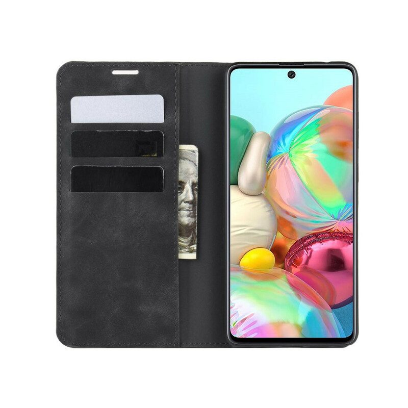 Folio Cover Samsung Galaxy Note 10 Lite Custodia in pelle Elegante Effetto Pelle