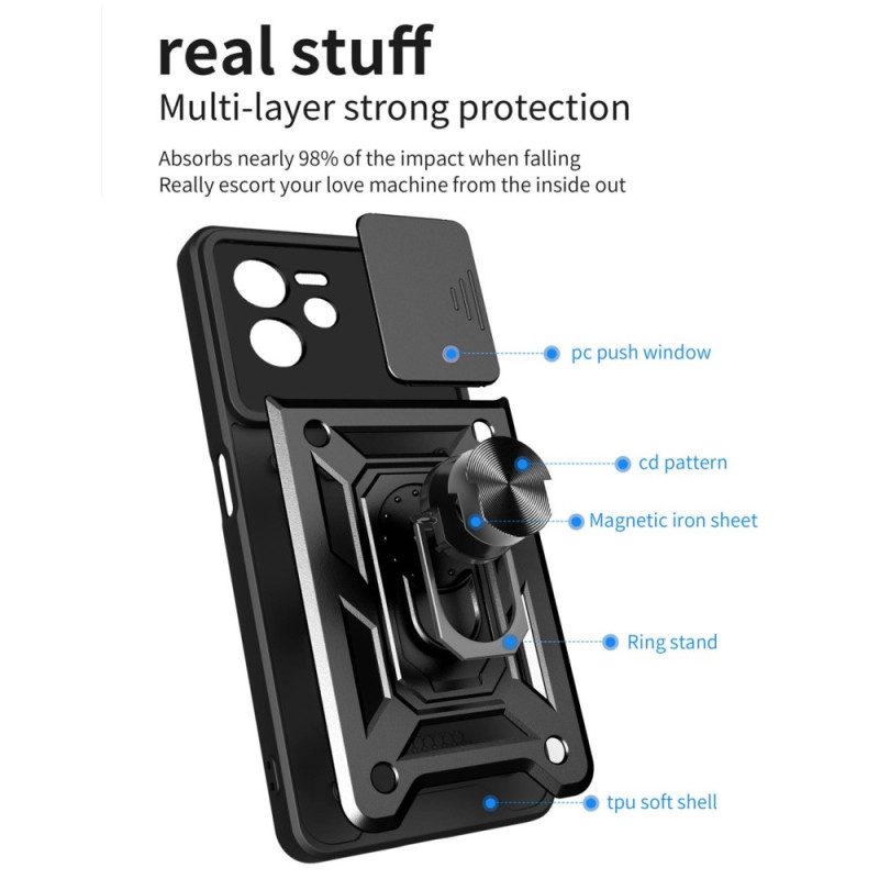 Cover Realme C35 Camshield Con Anello Magnetico