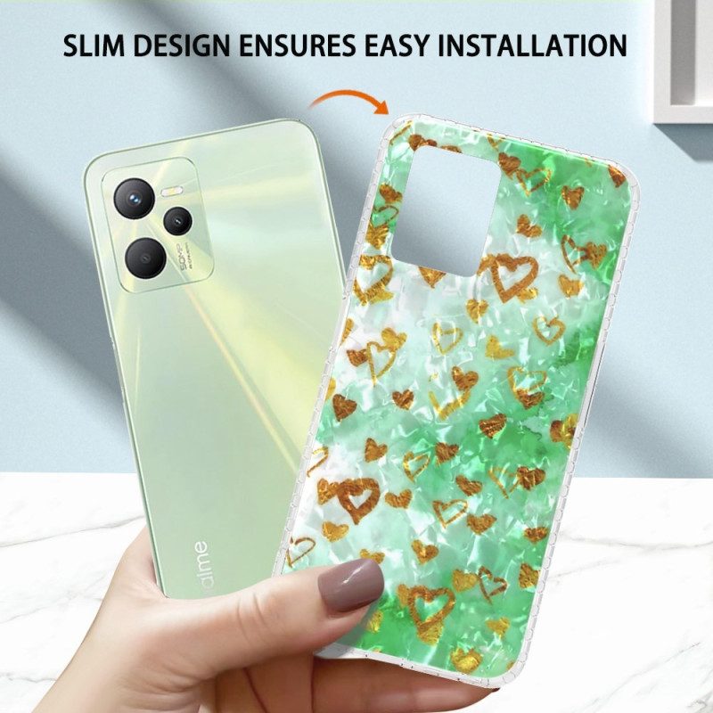 Cover Realme C35 Cuori Alla Moda