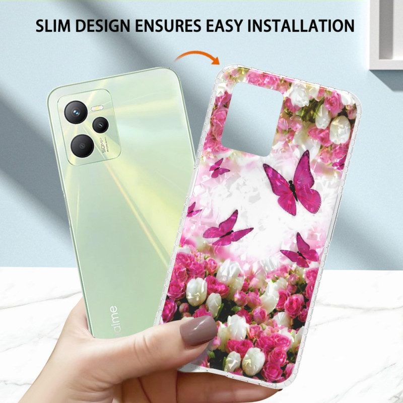 Cover Realme C35 Farfalle Alla Moda