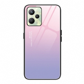 Cover Realme C35 Vetro Temperato A Colori Sfumati