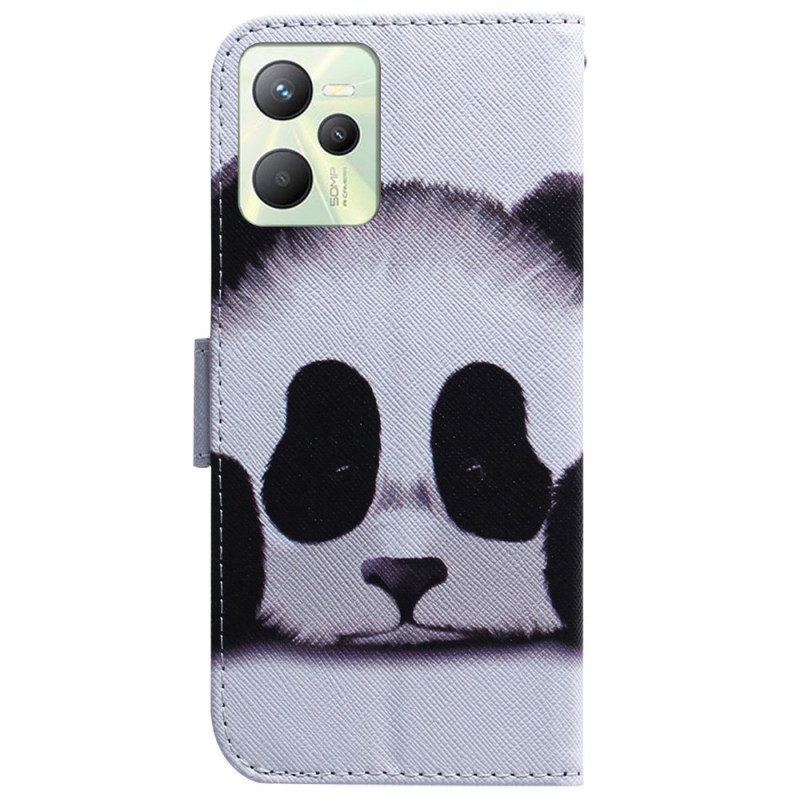 Custodia in pelle Realme C35 Panda