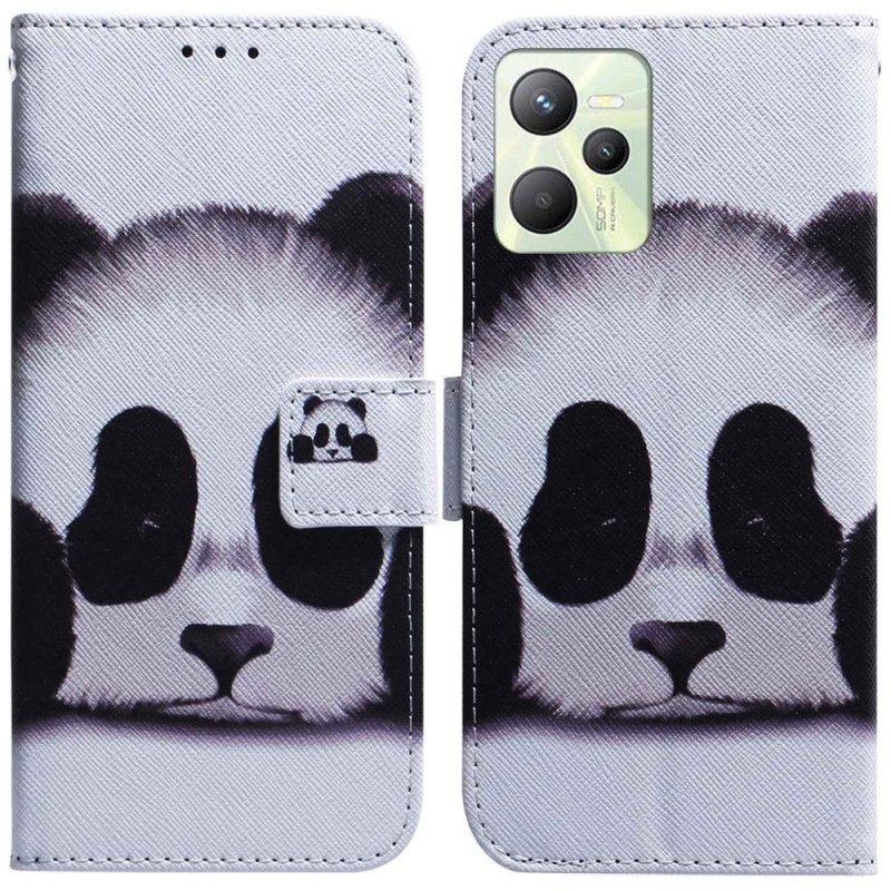 Custodia in pelle Realme C35 Panda