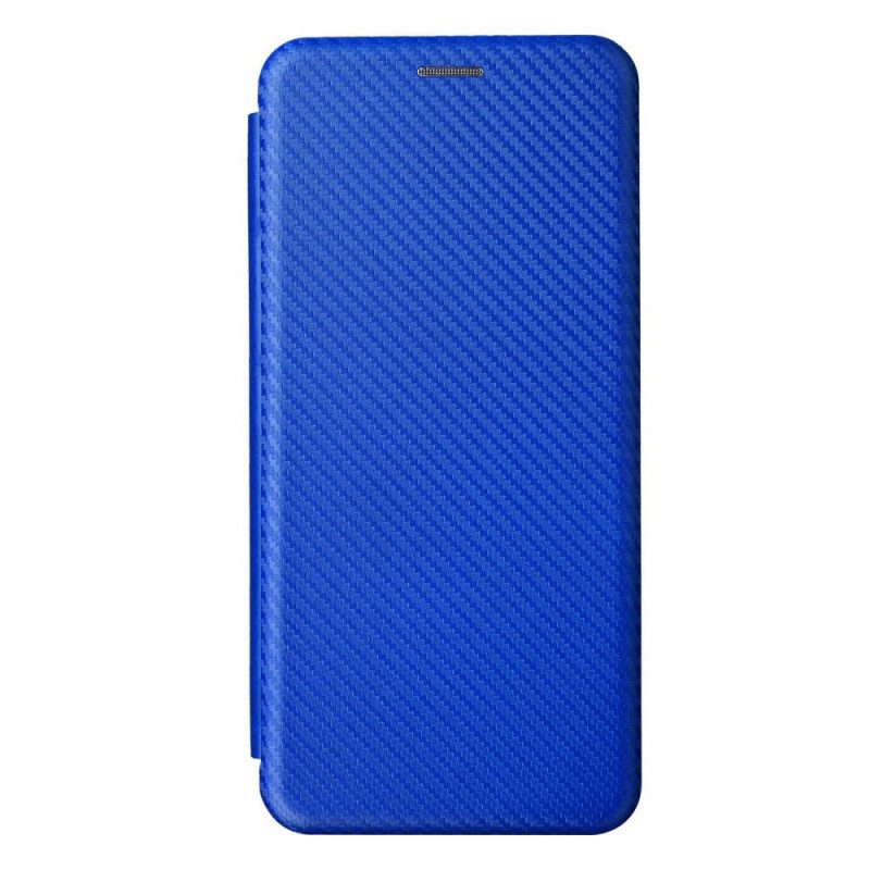 Folio Cover Realme C35 Custodia in pelle Anello In Fibra Di Carbonio