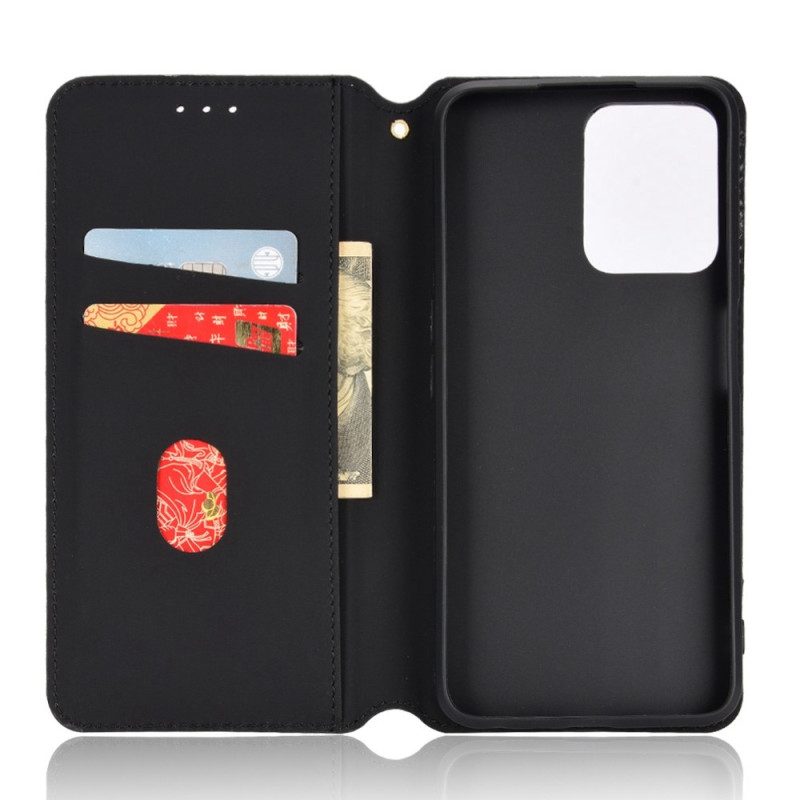 Folio Cover Realme C35 Custodia in pelle Diamanti E Cubi