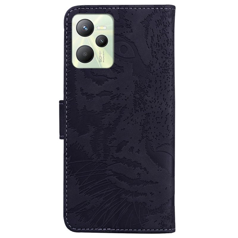 Folio Cover Realme C35 Impronta Di Tigre