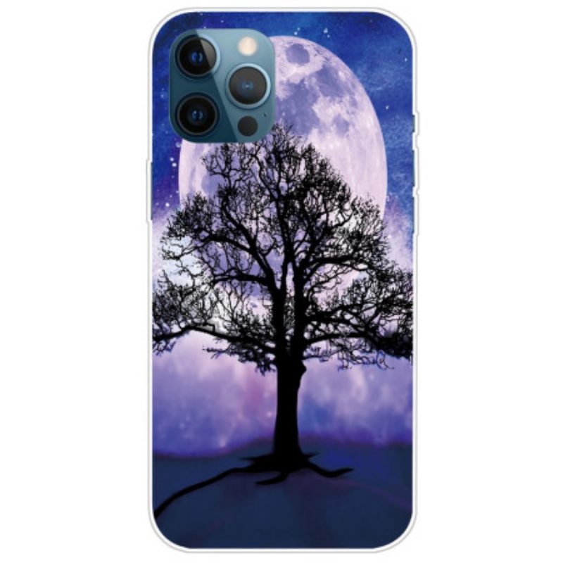 Cover iPhone 14 Pro Albero Sotto La Luna