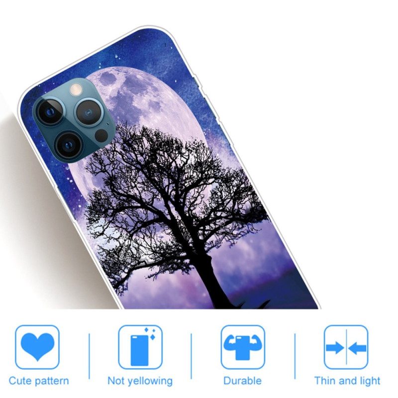 Cover iPhone 14 Pro Albero Sotto La Luna